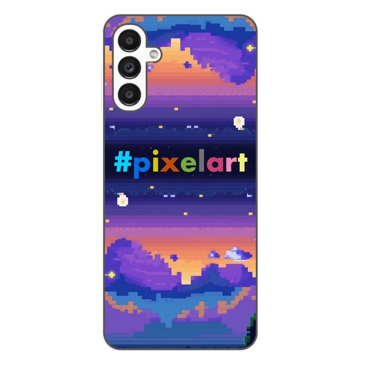 Husa compatibila cu Samsung Galaxy A54 5G Silicon Gel Tpu Model Pixel Art Peisaj