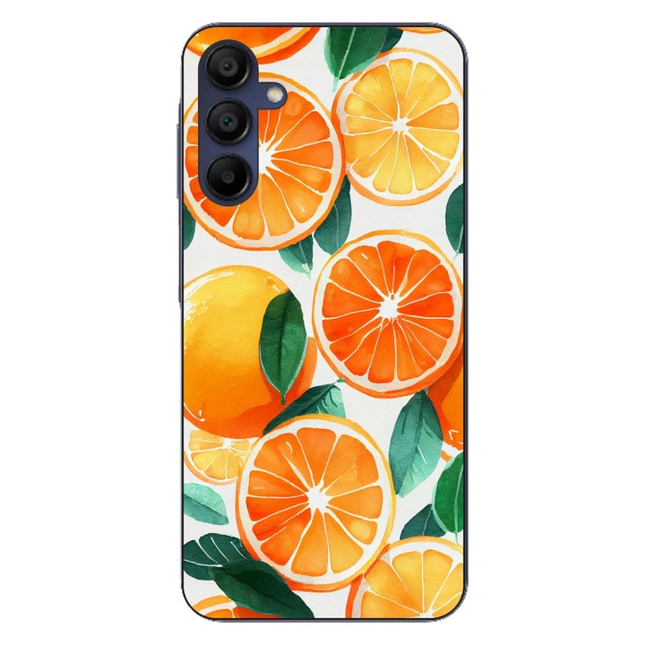 Кейс съвместим с Samsung Galaxy A15 4G 5G Silicon Gel Tpu Модел Портокали