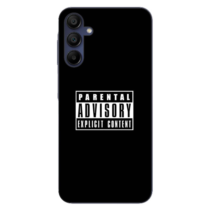 Husa compatibila cu Samsung Galaxy A15 4G 5G Silicon Gel Tpu Model Parental Advisory