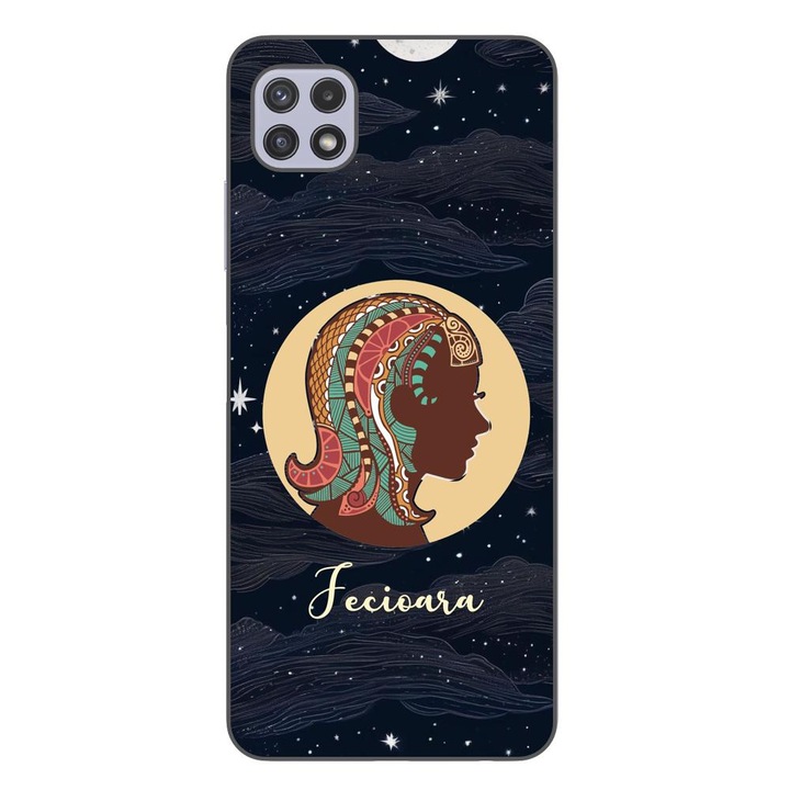 Husa compatibila cu Samsung Galaxy A22 5G Silicon Gel Tpu Model Horoscop Fecioara