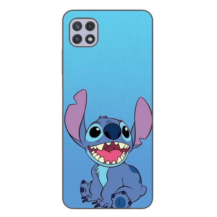 Husa compatibila cu Samsung Galaxy A22 5G Silicon Gel Tpu Model Stitch Blue
