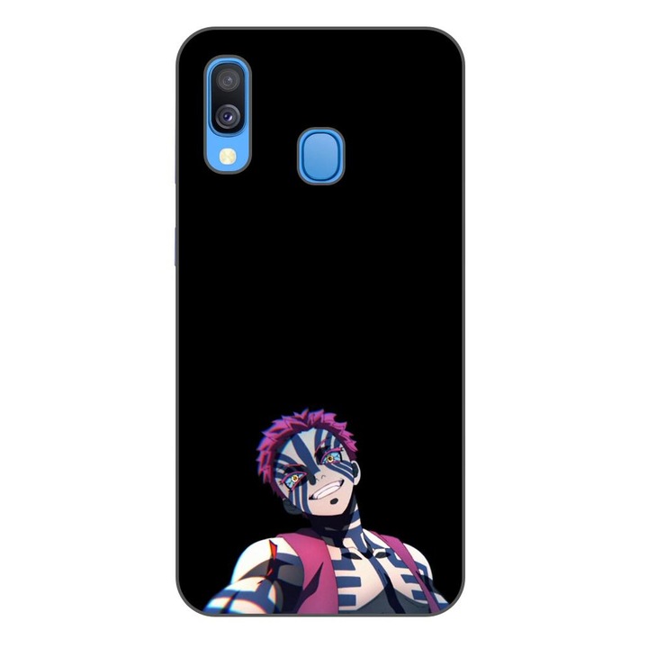 Husa compatibila cu Samsung Galaxy A40 Silicon Gel Tpu Model Demon Slayer Akaza