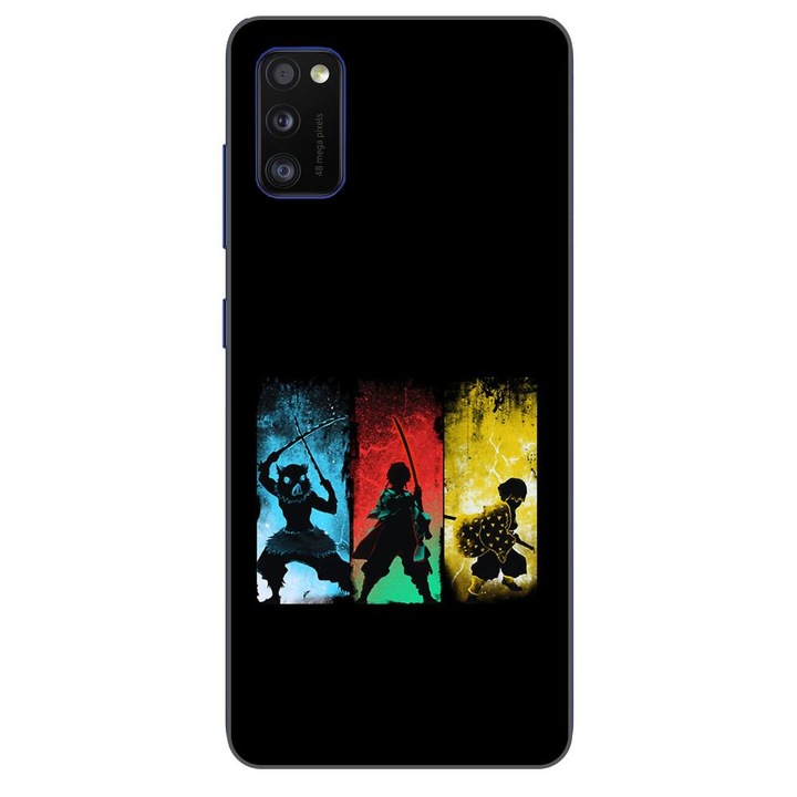 Husa compatibila cu Samsung Galaxy A41 Silicon Gel Tpu Model Demon Slayer Team