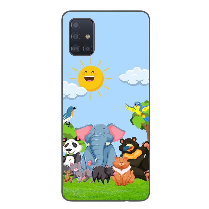 Кейс, съвместим с Samsung Galaxy A51 Silicone Gel Tpu Модел Friends of the Jungle