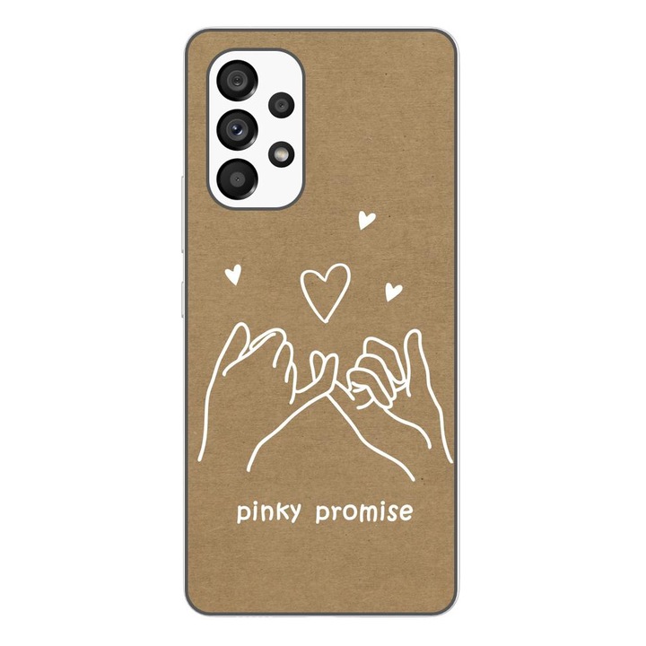 Калъф, съвместим с Samsung Galaxy A53 5G Silicon Gel Tpu Модел BFF Pinky Promise