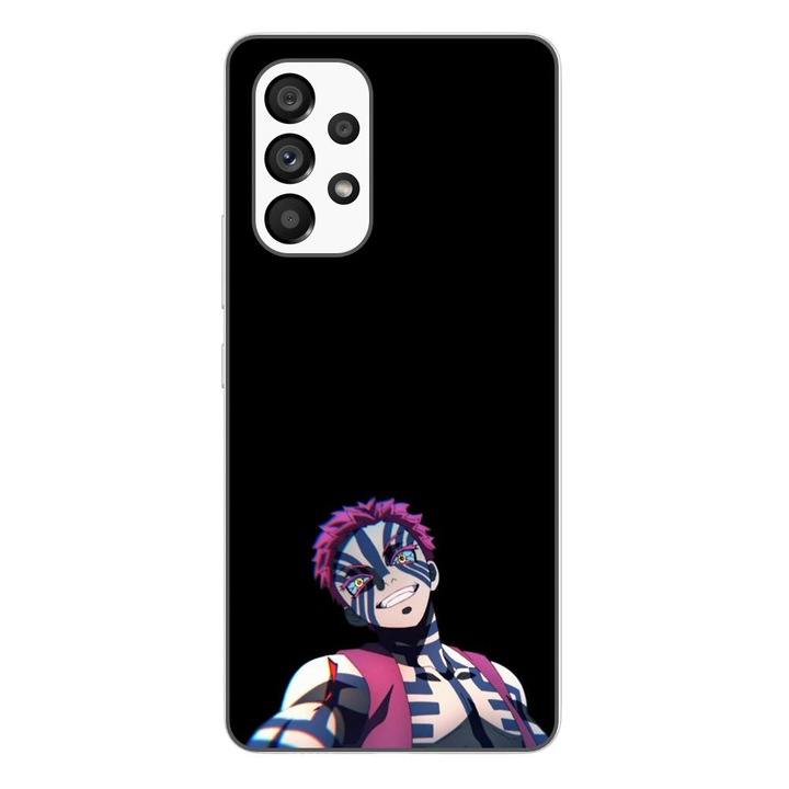 Калъф, съвместим с модел Samsung Galaxy A53 5G Silicon Gel Tpu Demon Slayer Akaza