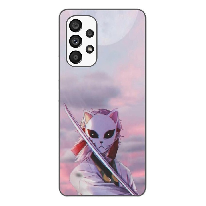 Калъф, съвместим с модел Samsung Galaxy A53 5G Silicon Gel Tpu Demon Slayer Sabito
