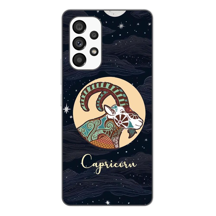 Калъф, съвместим с Samsung Galaxy A53 5G Silicone Gel Tpu Козирог Хороскоп модел