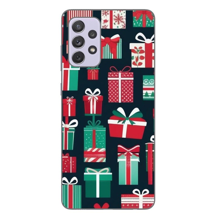 Husa compatibila cu Samsung Galaxy A72 5G Silicon Gel Tpu Model Cadouri Craciun Pattern