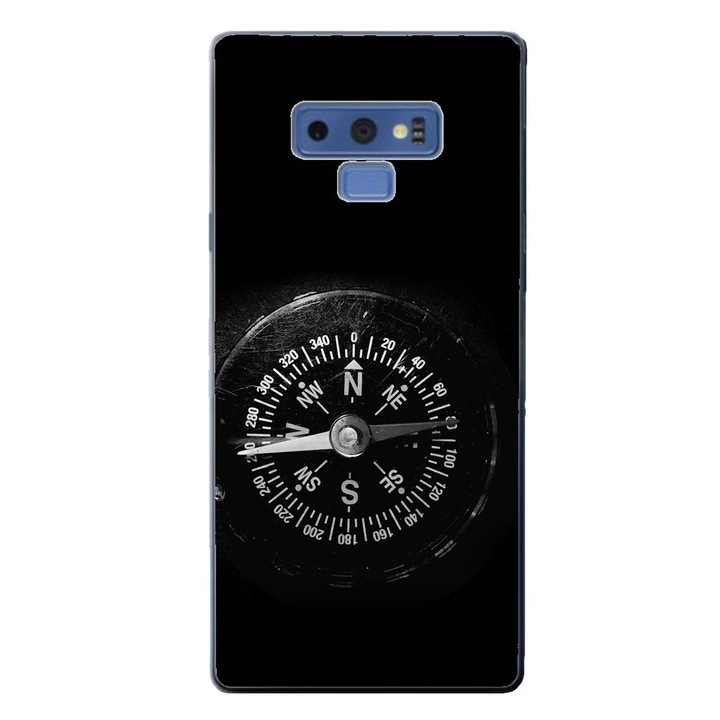 Калъф, съвместим с модел Samsung Galaxy Note 9 Silicon Gel Tpu Vintage Compass
