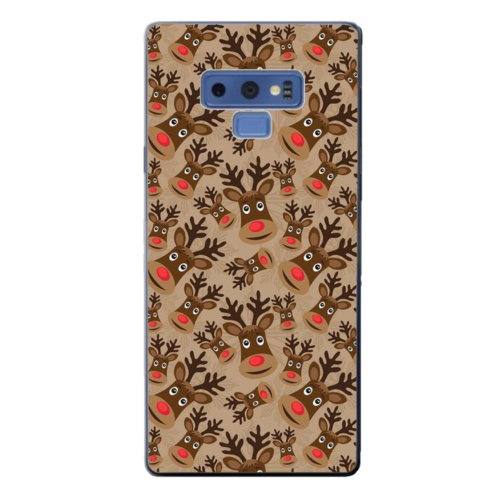 Калъф, съвместим с Samsung Galaxy Note 9 Silicon Gel Tpu Модел Christmas Rudolf Pattern