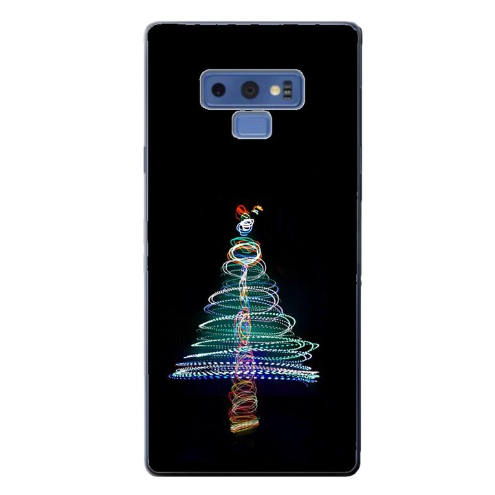 Калъф, съвместим с модел Samsung Galaxy Note 9 Silicon Gel Tpu Christmas Tree Neon