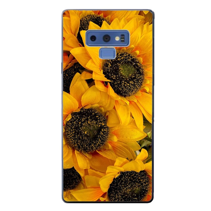 Husa compatibila cu Samsung Galaxy Note 9 Silicon Gel Tpu Model Floarea Soarelui
