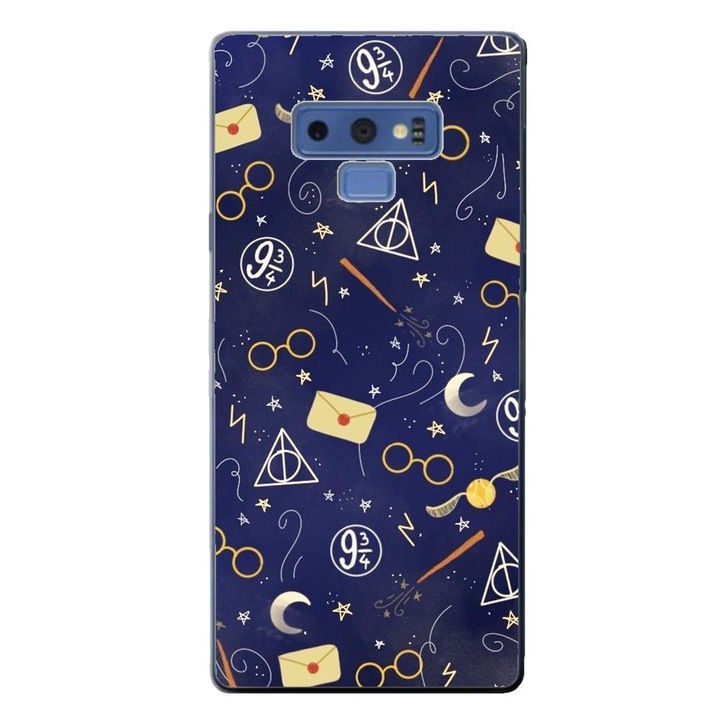 Husa compatibila cu Samsung Galaxy Note 9 Silicon Gel Tpu Model Harry Potter Pattern Symbols
