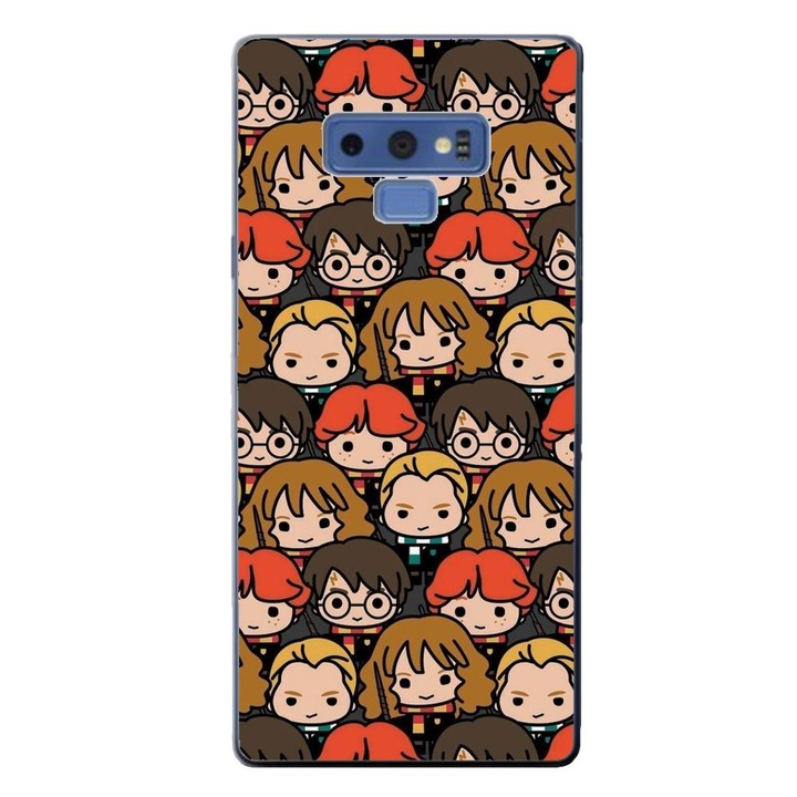 Капак, съвместим с Samsung Galaxy Note 9 Silicon Gel Tpu Модел Harry Potter Pattern Faces