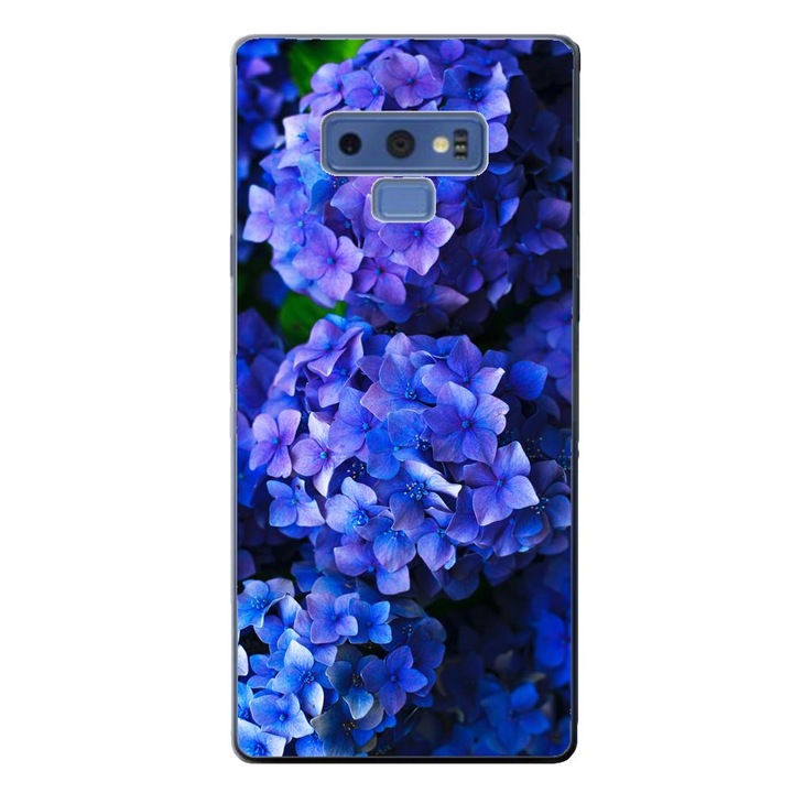 Husa compatibila cu Samsung Galaxy Note 9 Silicon Gel Tpu Model Hortensii