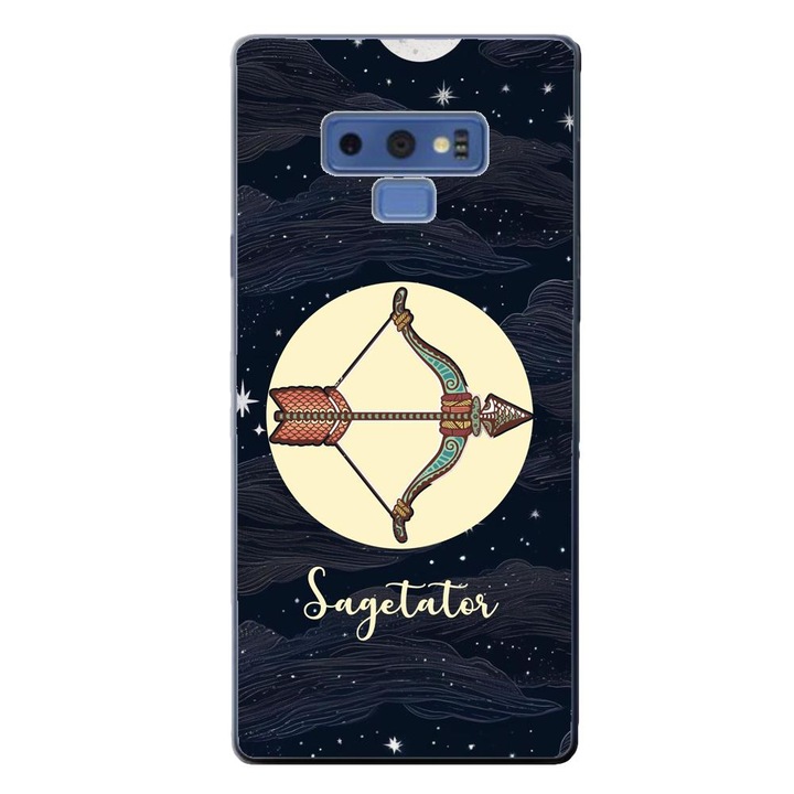 Калъф, съвместим с модел Samsung Galaxy Note 9 Silicon Gel Tpu Хороскоп Стрелец