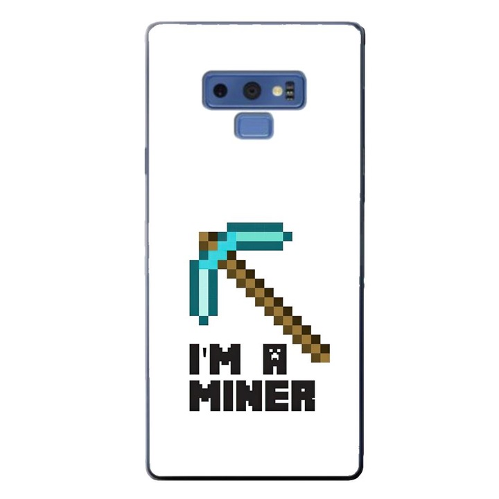 Кейс съвместим със Samsung Galaxy Note 9 Silicone Gel Tpu Модел Minecraft Miner
