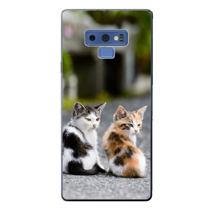 Husa compatibila cu Samsung Galaxy Note 9 Silicon Gel Tpu Model Kitties