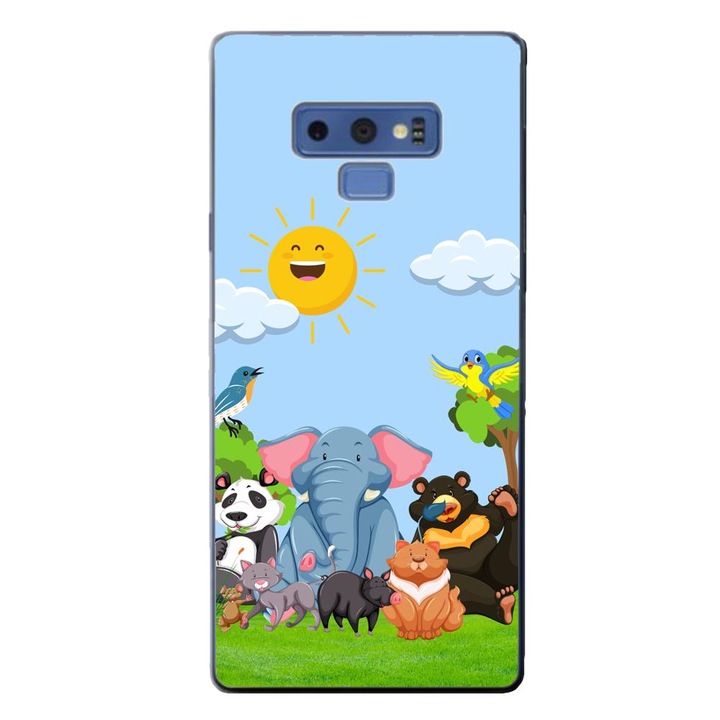 Калъф, съвместим с модел Samsung Galaxy Note 9 Silicone Gel Tpu Jungle Friends