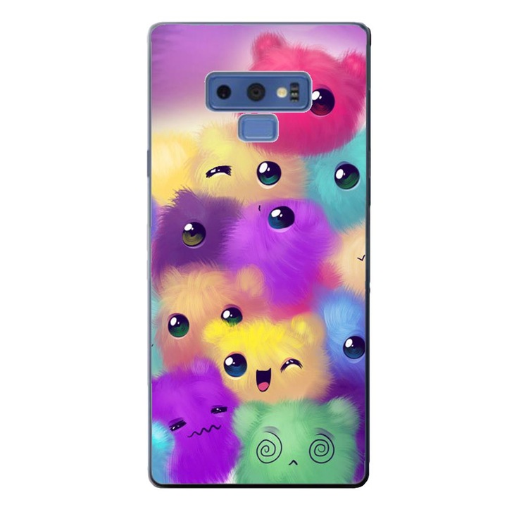 Калъф, съвместим с модел Samsung Galaxy Note 9 Silicon Gel Tpu Colorful Fluffy