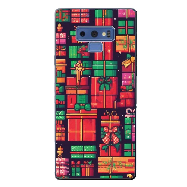 Калъф, съвместим с модел Samsung Galaxy Note 9 Silicon Gel Tpu Pixel Art Gifts