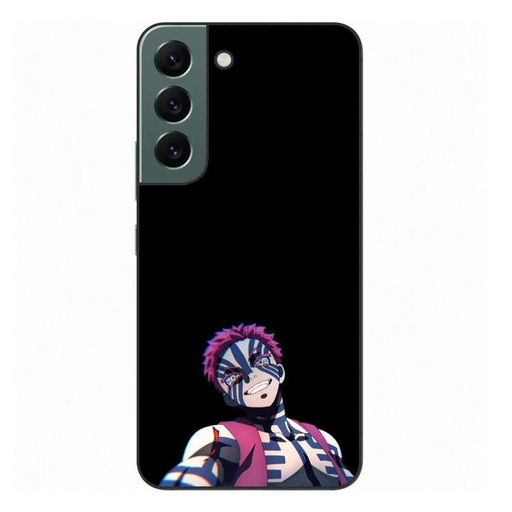 A tok kompatibilis a Samsung Galaxy S22 Silicon Gel Tpu Model Demon Slayer Akaza modellel