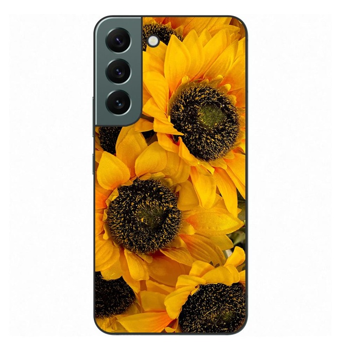 Husa compatibila cu Samsung Galaxy S22+ Plus Silicon Gel Tpu Model Floarea Soarelui