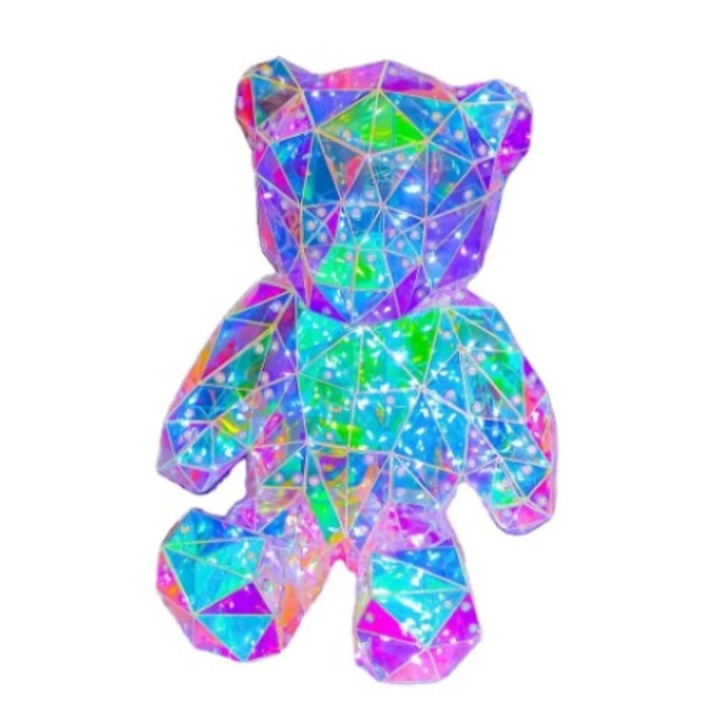 Ursulet Lampa cu Led,26cm, Multicolor, cutie inclusa