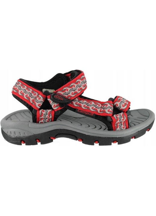 Gyermek szandal, piros, textil, Piros, 32 EU
