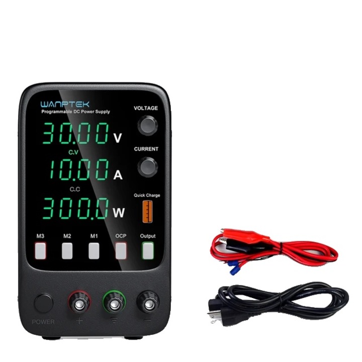 Sursa de Alimentare Reglabila DC, 30V10A, Display LED, Functie Memorie, Multicolor, APS3010H