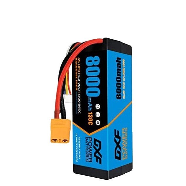 Set 2 Baterii Lipo Hardcase pentru RC Car, 8000mAh, 14.8V, 50C