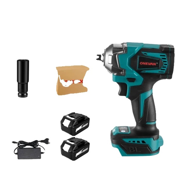 Електрически ударен гайковерт, Onevan, Въртящ момент 1200NM, 6700rpm