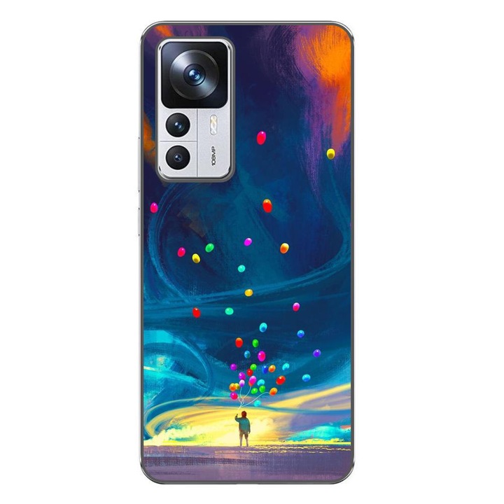 Husa compatibila cu Xiaomi 12T, 12T Pro Silicon Gel Tpu Model Baloane Univers