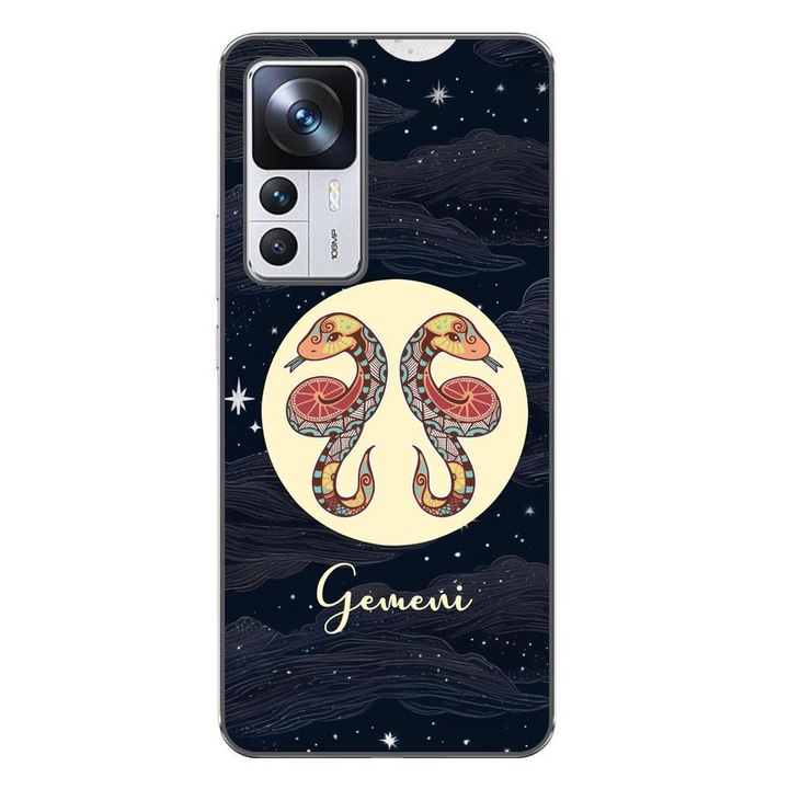 Husa compatibila cu Xiaomi 12T, 12T Pro Silicon Gel Tpu Model Horoscop Gemeni