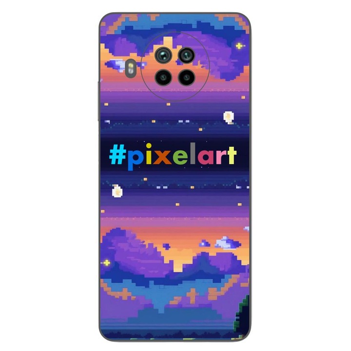 Husa compatibila cu Xiaomi Mi 10T Lite 5G Silicon Gel Tpu Model Pixel Art Peisaj