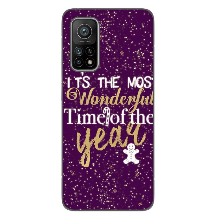 Калъф, съвместим с модел Xiaomi Mi 10T Pro 5G Silicon Gel Tpu Christmas Wonderful Time Of The Year
