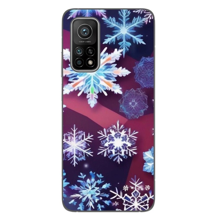 Husa compatibila cu Xiaomi Mi 10T Pro 5G Silicon Gel Tpu Model Fulgi de Gheata