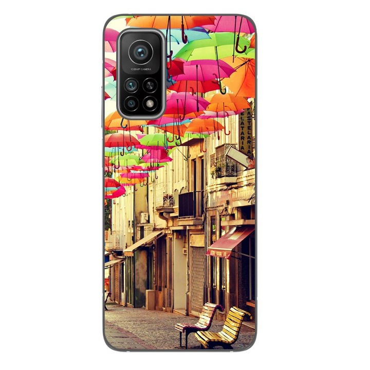 Кейс съвместим с Xiaomi Mi 10T Pro 5G Silicone Gel Tpu Модел Street Colorful Shadows