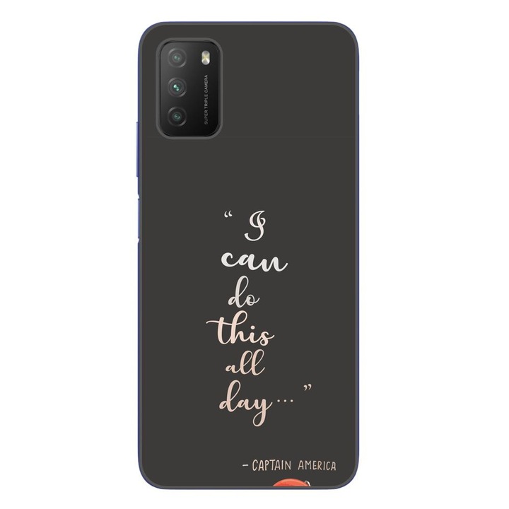 A tok kompatibilis a Xiaomi Poco M3 Silicon Gel Tpu modellel Üzenet Egész nap meg tudom csinálni