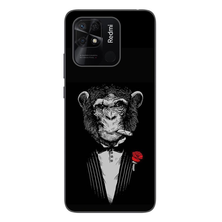 ΠΠ΅ΠΉΡ, ΡΡΠ²ΠΌΠ΅ΡΡΠΈΠΌ Ρ Xiaomi Redmi 10C Silicon Gel Tpu Model Cigar Monkey