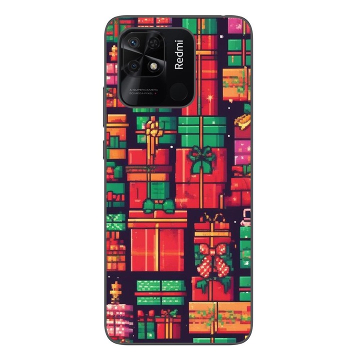 Husa compatibila cu Xiaomi Redmi 10C Silicon Gel Tpu Model Pixel Art Gifts