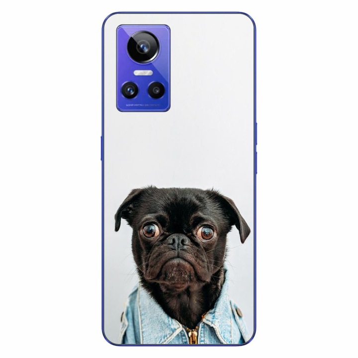 Husa compatibila cu Realme GT Neo 3 Silicon Gel Tpu Model Pug Fashion