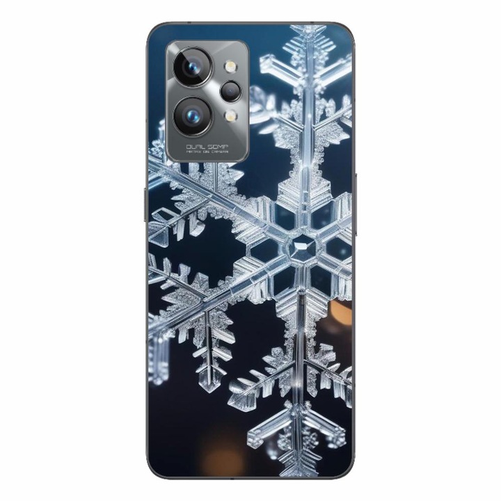 Husa compatibila cu Realme GT2 Pro Silicon Gel Tpu Model Big Snowflake