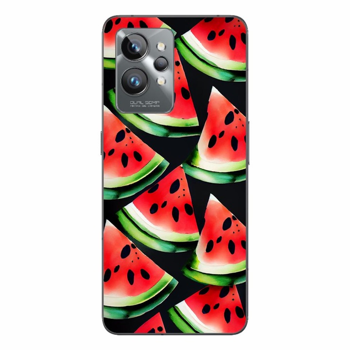Husa compatibila cu Realme GT2 Pro Silicon Gel Tpu Model Watermelon Slices