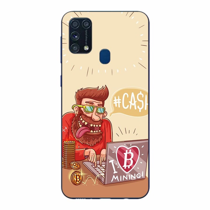 Husa compatibila cu Samsung Galaxy M21S, M31 Silicon Gel Tpu Model BTC Mining