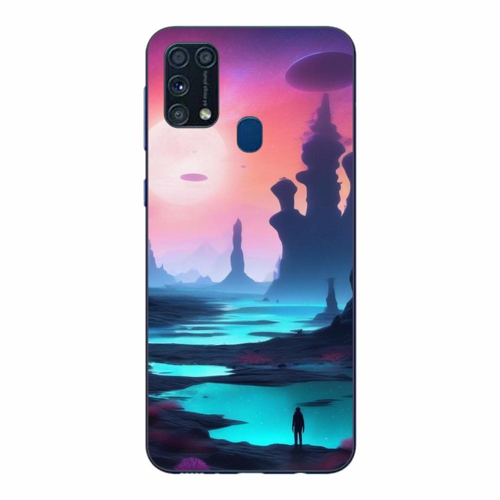Husa compatibila cu Samsung Galaxy M21S, M31 Silicon Gel Tpu Model Mystic Planet