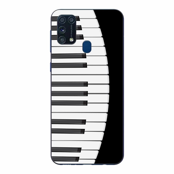 Husa compatibila cu Samsung Galaxy M21S, M31 Silicon Gel Tpu Model Piano Keys