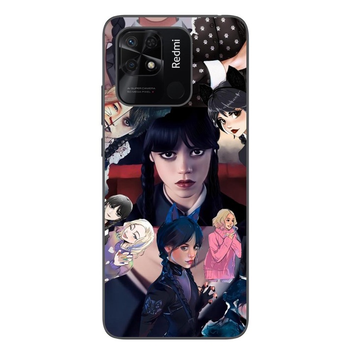 A tok kompatibilis a Xiaomi Redmi 10C Silicon Gel Tpu modellkollázs jelenetekkel a filmből