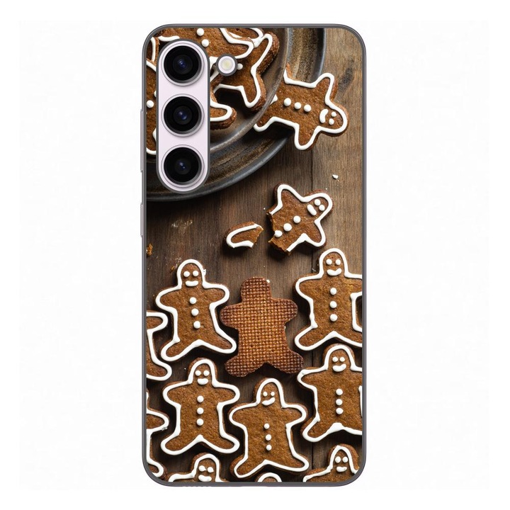 Кейс, съвместим с модел Samsung Galaxy S23 Silicon Gel Tpu Sweet Cake Christmas